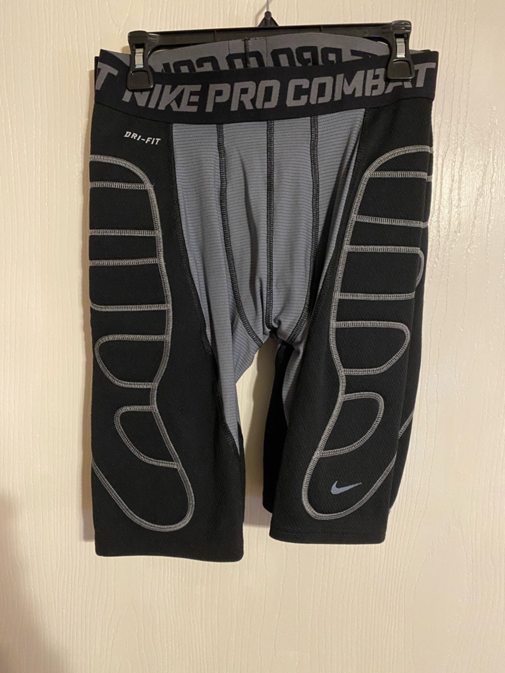 Nike Pro Combat Black and Gray Padded Boxer Briefs